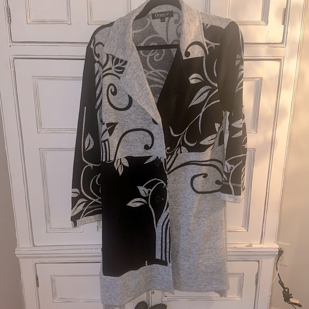 Lightweight Floral Pattern Jacket By "Orange" - image 1